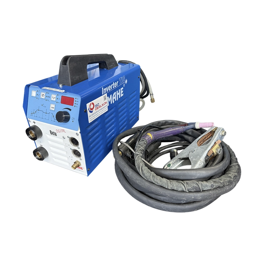 Occasion MAHE Omega 170 AC/DC – Profi WIG/TIG Schweißgerät (Alu, Edelstahl, Stahl) / 230V